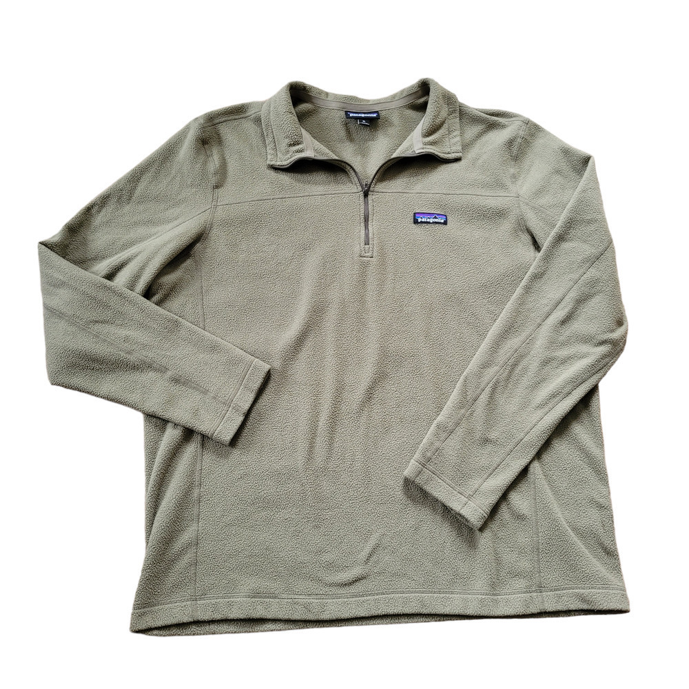 Patagonia SAGE Fleece Quarter Zip Sweater Sweatshirt Size XL